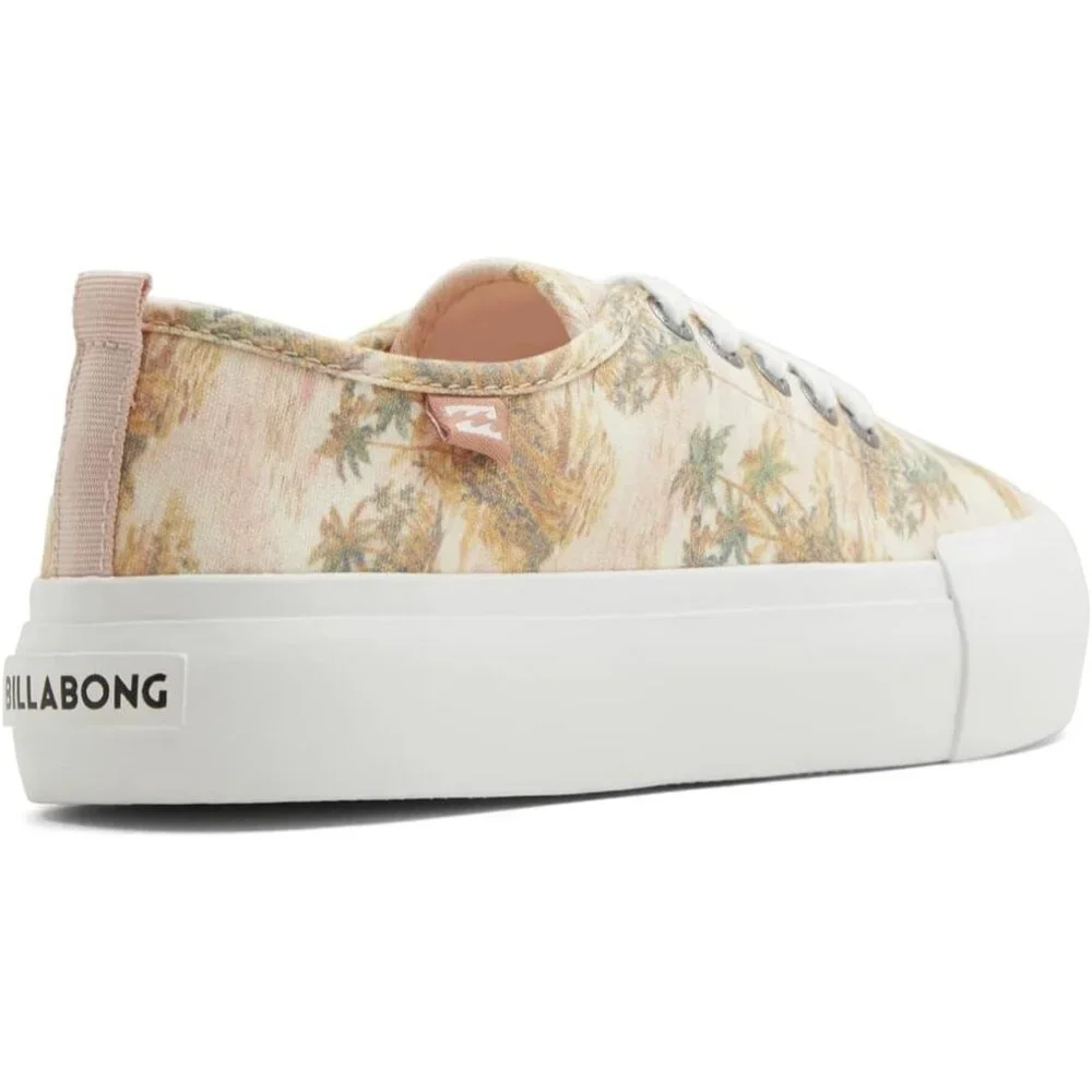 Billabong Women Sz 10 Platform Tropical Palm Rio Lace Up Cushioned Sneaker Shoes - Picture 8 of 13